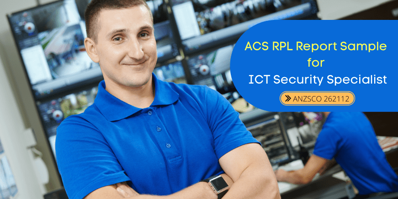 acs rpl sample for ict security specialist