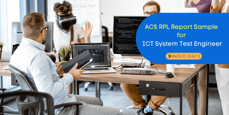 acs rpl report sample for ict system test engineer