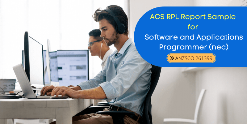 acs rpl report sample for software and application programmer