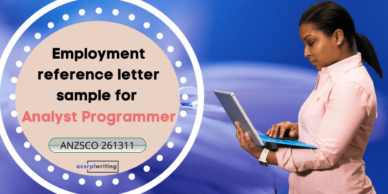 employment reference letter sample for analyst programmer