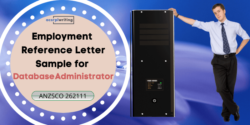 employment reference letter sample for database administrator