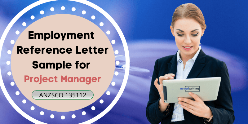employment reference letter sample for project manager