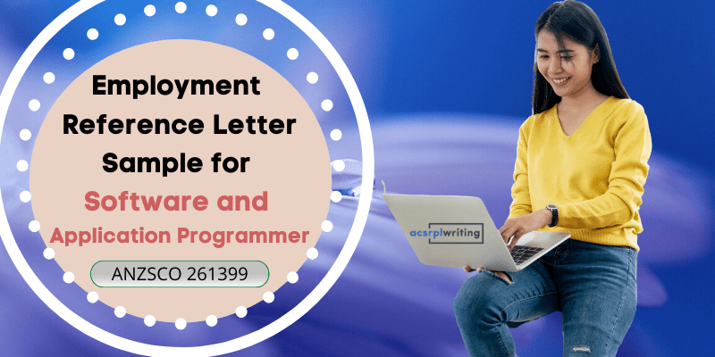 employment reference letter sample for software and application programmer