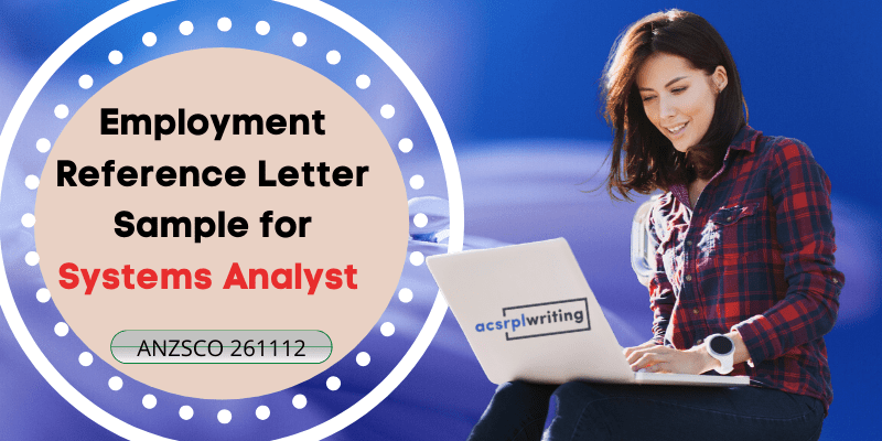 Employment Reference letter sample for Systems Analyst