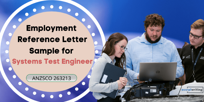 employment reference letter sample for system test engineer