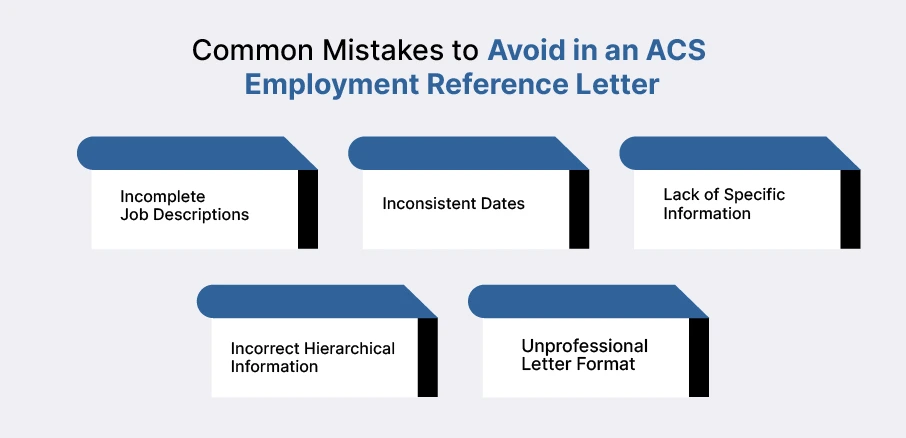 Common Mistakes to Avoid in an ACS Employment Reference Letter